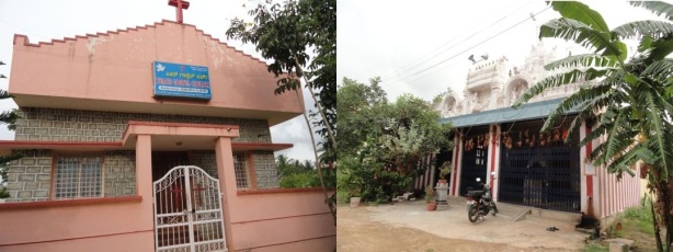 The House of  Prayer n The Local Temple. Facing each other. THINK!!